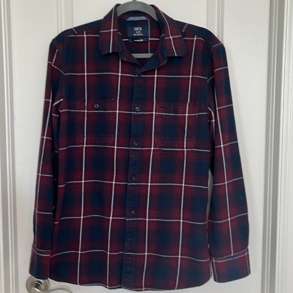 1901 Trim Fit Plaid Button Up Shirt
